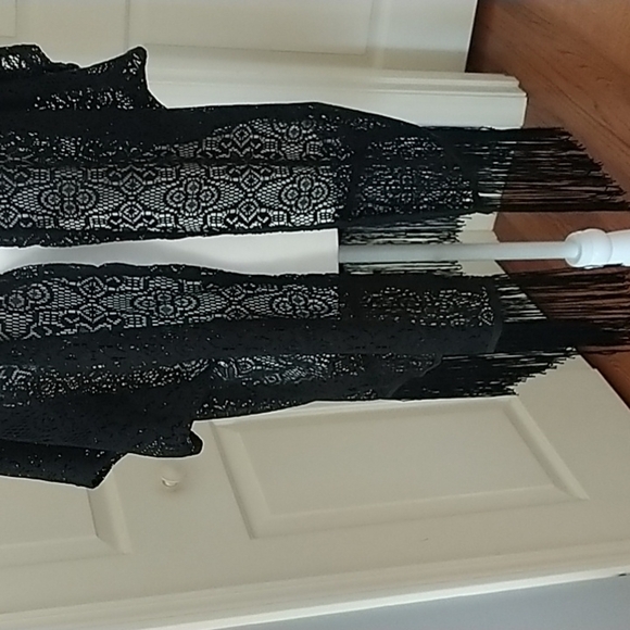 Atmosphere Black Lace Beach Cover-up S/M - Picture 9 of 11